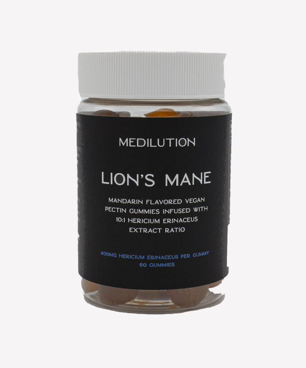 Lion's Mane Mushroom 400 mg Gummies - Mandarin Flavour