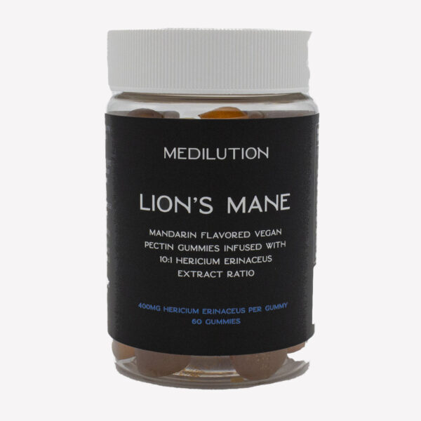 Lion's Mane Mushroom 400 mg Gummies - Mandarin Flavour